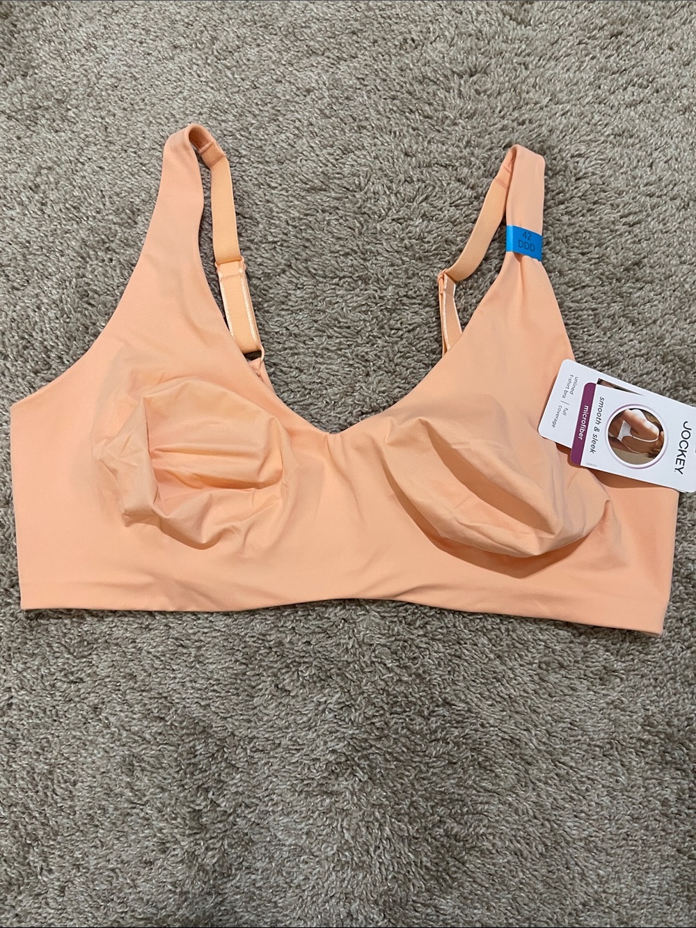 NWT- Jockey- 42DDD. Microfiber Unlined T-Shirt Bra
